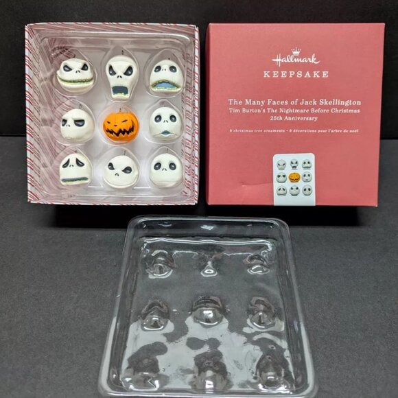 2018 Hallmark Nightmare Before Xmas The Many Faces of Jack Skellington Ornaments - Picture 1 of 5